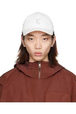 WOOYOUNGMI White Aurora Embossed Logo Ball Cap