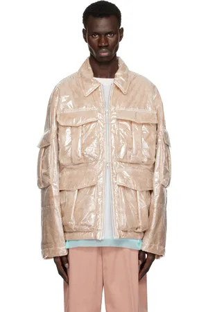 DRIES VAN NOTEN Pink Nylon Puffed Jacket