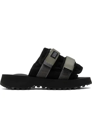 SUICOKE Black MOTO-SHELLab Sandals