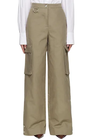 REMAIN Birger Christensen Taupe Wide Cargo Pants