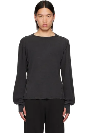 Entire Studios Black Thermal Long Sleeve T-Shirt