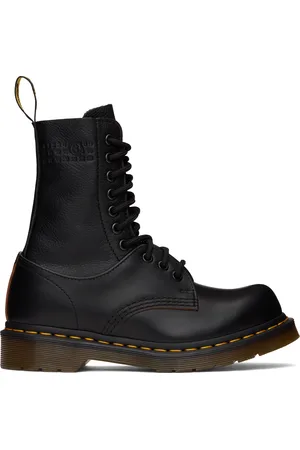 Maison Margiela Black Dr. Martens Edition 10 Eye Twisted and Reimagined 85 LAS Boots