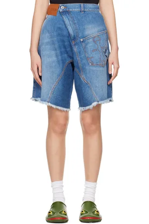 J.W.Anderson Blue Twisted Workwear Denim Shorts