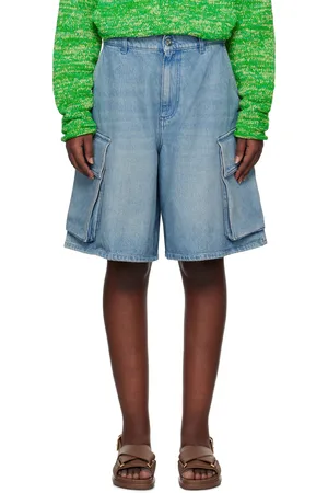 J.W.Anderson Blue Cargo Denim Shorts
