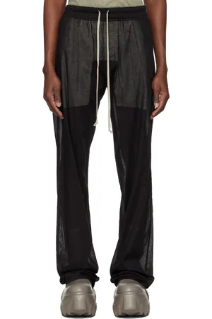 Rick Owens Black Hollywood Dietrich Drawstring Trousers