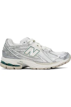 New Balance White & Silver 1906R Sneakers