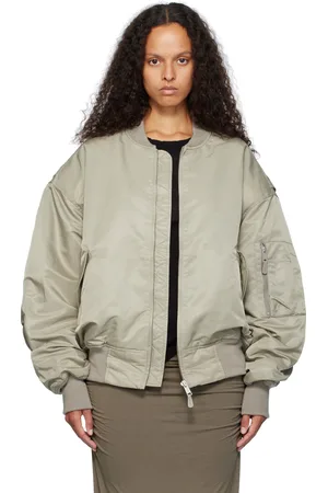 Entire Studios Gray Broad Bomber Jacket