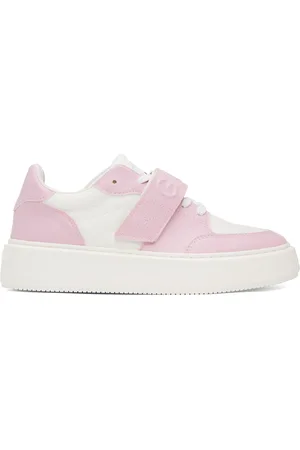 Ganni Pink & White Sporty Sneakers