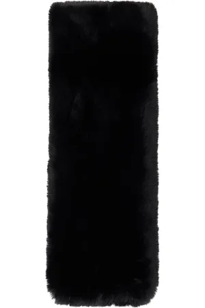 Acne Studios Black Furry Scarf