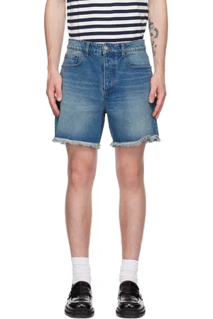 Ami Blue Frayed Shorts