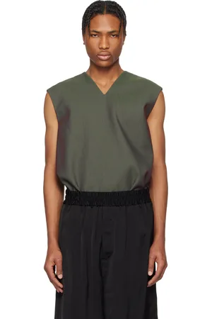 Jil Sander Green Sport Vest