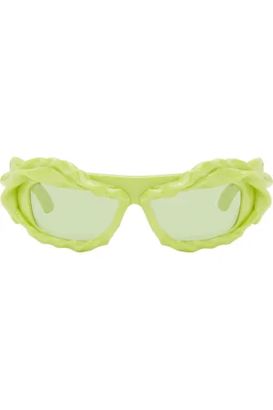 OTTOLINGER Green Twisted Sunglasses