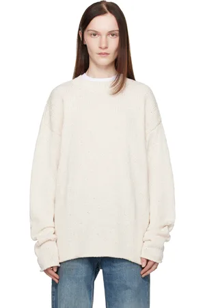 AYA MUSE Beige Vintage Crewneck Sweater
