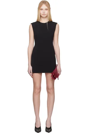 Acne Studios Black Short Sleeve Minidress