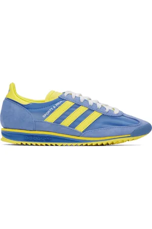 Sporty & Rich Yellow & Blue adidas Originals Edition SL72 Sneakers
