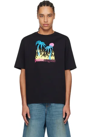 Palm Angels Black Burning Oasi T-shirt