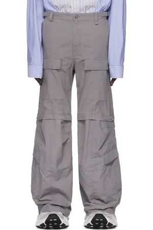 Balenciaga Gray Flared Cargo Pants
