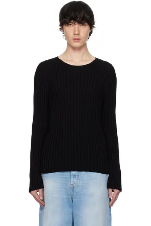 Acne Studios Black Ribbed Sweater