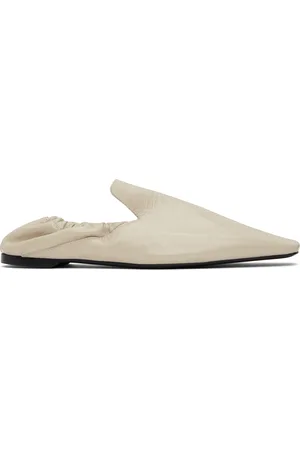 Totême Beige Elastic Back Loafers