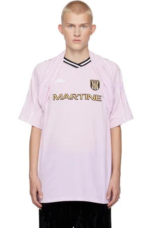 MARTINE ROSE SSENSE Exclusive Purple Celebration Football T-shirt