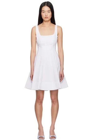 Staud White Wells Minidress