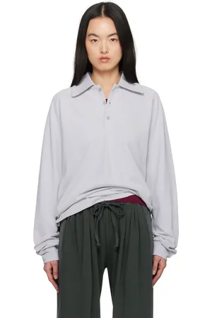 Serapis Gray Sailor Long Sleeve Polo