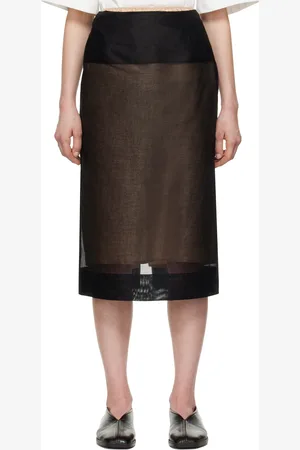 Carven Sheer Midi Skirt