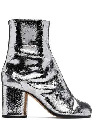Maison Margiela Silver Tabi Broken Mirror Boots
