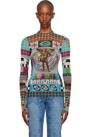 Jean Paul Gaultier Multicolor Printed Long Sleeve T-shirt