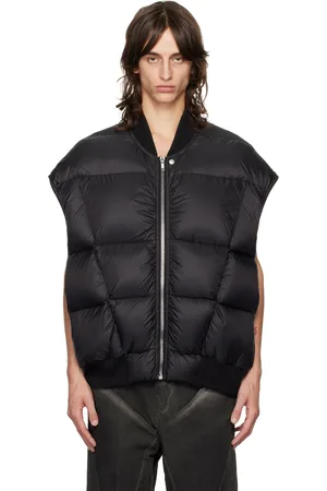 Rick Owens Black Porterville Luxor Flight Down Vest