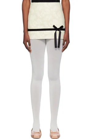 yuhan wang Off-White Lace Miniskirt