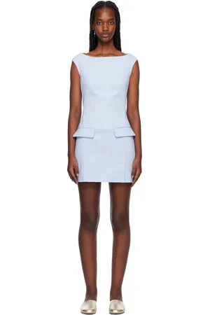 Staud Blue Walker Minidress