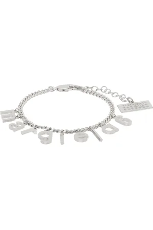 Maison Margiela Silver Letter Logo Bracelet