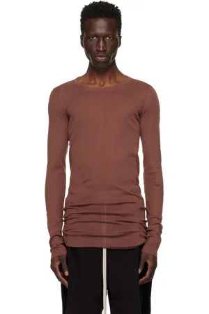 Rick Owens Brown Porterville Rib Long Sleeve T-Shirt