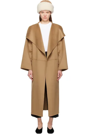 Totême Tan Signature Wool Cashmere Coat