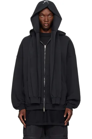 Balenciaga Black Layered Hoodie
