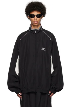 Balenciaga Black Paneled Track Jacket