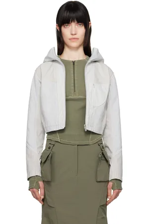 Hyein Seo Beige Dyed Crop Jacket