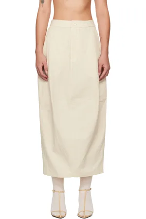 Lauren Manoogian Off-White Structure Maxi Skirt