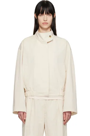 LE 17 SEPTEMBRE Off-White Funnel Neck Jacket