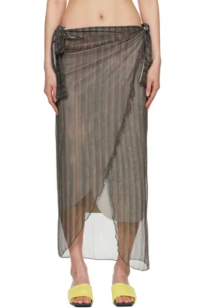 Serapis Multicolor Aub Stripes Malong Maxi Skirt