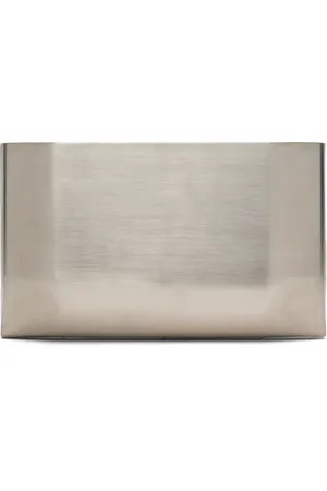 Rick Owens Silver Hollywood Large Prong Clutch