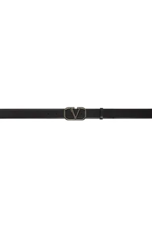 VALENTINO GARAVANI Black VLogo Belt