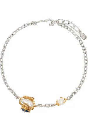 Marni Silver & Gold Short Brass Necklace
