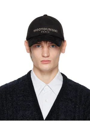 WOOYOUNGMI Black Embroidered Ball Cap