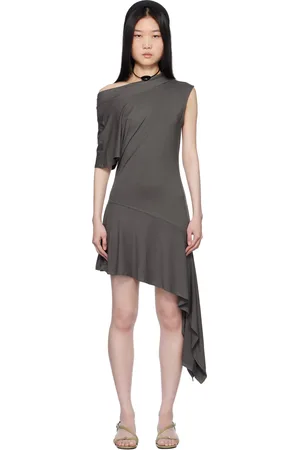 Belle Gray Plume Minidress