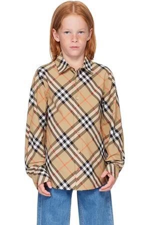 Burberry Kids Beige Check Shirt