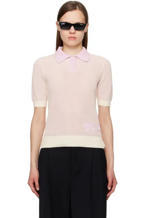Maison Kitsuné White & Purple Flash Fox Polo