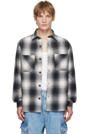 HUGO BOSS Gray Flannel Shirt