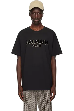 Balmain Black Metallic Flocked 